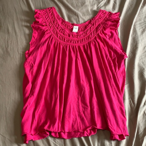 We The free Rayon Hot Pink Top size L - Picture 1 of 5